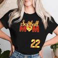Softball Mom Mother's Day 22 Fastpitch Jersey Number 22 Women T-shirt Gifts for Her