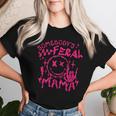 Somebodys Feral Mama Smile Cool Aunt Mom Club Smiling Face Women T-shirt Gifts for Her