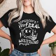 Somebody's Feral Wrestling Mom Retro Mama Life Mother's Day Women T-shirt Gifts for Her