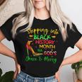 Stepping Into Black History Month With God Christian Girl Women T-shirt Gifts for Her
