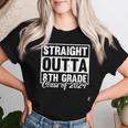 Straight Outta 8Th Grade Class Of 2024 Graduation Graduate Women T-shirt Gifts for Her