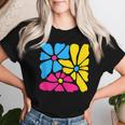 Subtle Pansexual Flower Floral Pan Pride Month Lgbtq Plant Women T-shirt Gifts for Her