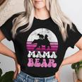 Süßer Mama Bär & Jungtiere Muttertag Rosaintage Retro Groovy T-shirt Frauen Geschenke für Sie