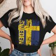 Sweden Flag Women's Children's Sweden T-shirt Frauen Geschenke für Sie