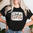 T Ball Mom Leopard Mother's Day Mama Ball Bleached Women T-shirt Gifts for Her