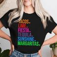 Tacos Lime Fiesta Tequila Cinco De Mayo Women T-shirt Gifts for Her