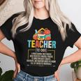 Teacher Definition Teaching School Teacher Women T-shirt Gifts for Her