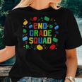 Team 2Nd Grade Squad Brick Builder Back To School Women T-shirt Gifts for Her