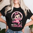 Team Girl Baby Gender Reveal Party Announcement Women T-shirt Gifts for Her