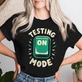 Test Day Mode On Student Teacher School Exam Rock The Test Women T-shirt Gifts for Her
