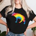 Tie Dye Hyena Rainbow Print Hyaena Animal Hippie Peace Women T-shirt Gifts for Her