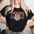 Tigers Vintage Sports Name Girls Women T-shirt Gifts for Her