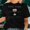 Tini Time Vodka Espresso Coffee Liqueur Espresso Martini Women T-shirt Gifts for Her