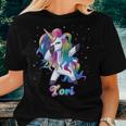 Tori Name Personalized Custom Rainbow Unicorn Dabbing Women T-shirt Gifts for Her