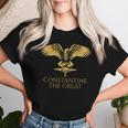 Historia Romana Antigua Constantino El Grande Spqr Rome Camiseta de mujer Regalos para ella