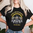 Total Solar Eclipse 04082024 Astronaut Sloth Crew Women T-shirt Gifts for Her