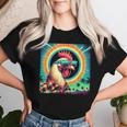 Total Solar Eclipse 2024 Vintage 80S 90S Chicken Graphic Women T-shirt Gifts for Her