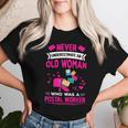 Never Underestimate A Woman Postal Worker Retired Retirement Women T-shirt Gifts for Her