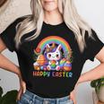 Unicorn Rainbow Happy Easter Easter Day Women T-shirt Gifts for Her