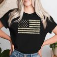Usa Flag American Flag 4Th Of July Independence Day Vintage Women T-shirt Gifts for Her