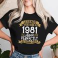 Vintage 1981 Birthday Legends Were Born In 1981 Women T-shirt Gifts for Her