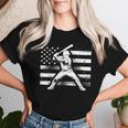 Vintage Baseball American Flag For Boys Girls Women Women T-shirt Gifts for Her