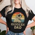 Vintage Chicken Dad Chicken Lovers Daddy Father's Day Women T-shirt Gifts for Her