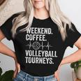 Vintage Weekend Coffee And Volleyball Moms Apparel Women T-shirt Gifts for Her