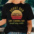 Vintage Scout Dad Scouting Girl Boys Camping Father's Day Women T-shirt Gifts for Her