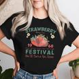 Vintage Strawberry Festival Fruit Lover Mom Girl Cute Women Women T-shirt Gifts for Her