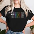 Washington Dc Pride Rainbow Vintage Inspired Lgbt Women T-shirt Gifts for Her