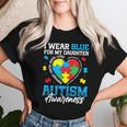 I Wear Blue For My Daughter Autism Awareness Month Heart Women T-shirt Gifts for Her