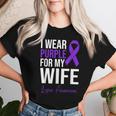 I Wear Purple For My Wife Lupus Warrior Lupus Women T-shirt Gifts for Her