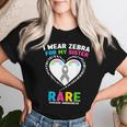 I Wear Zebra For My Sister Rare Disease Awareness Women T-shirt Gifts for Her