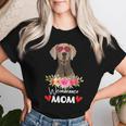 Weimaraner Mom Mama Sunglasses Flower Dog Lover Owner Womens Women T-shirt Gifts for Her
