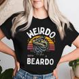 Weirdo With A Beardo Bearded Dragon Reptile Women T-shirt Gifts for Her