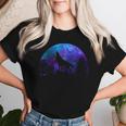 Wolf Howling Moon Love Wolves Cosmic Space Galaxy Men Women T-shirt Gifts for Her
