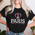 Women's Paris France Eiffel Tower Souvenir T-shirt Frauen Geschenke für Sie