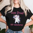 Women's Team Braut Wir Eskalieren Hen Party T-shirt Frauen Geschenke für Sie