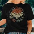 Yaya Like A Grandma Only Cooler Retro Mother's Day Women T-shirt Gifts for Her