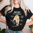 Yellow Chocolate Lab Black Fox Red Dad Mom Labrador Anatomy Women T-shirt Gifts for Her