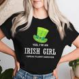 Yes I’M An Irish Girl I Speak Fluent Sarcasm St Patrick's Women T-shirt Gifts for Her