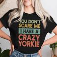 Yorkshire Terrier Hund Retro Yorkie Mama Papa Lustige T-shirt Frauen Geschenke für Sie