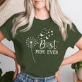 Best Mom Ever Flower For Christmas Birthday Women T-shirt Gifts for Her