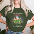 Dragon Lovers All I Want For Christmas Is A Dragon Girls Women T-shirt Gifts for Her