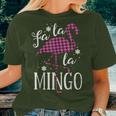 Fa La La Mingo Flamingo Christmas Pink Plaid Women Women T-shirt Gifts for Her