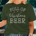 Full Of Christmas Beer And Christmas Cheer Couple Matching Women T-shirt Gifts for Her