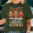 Gingerbreads Hangin' With My Preschool Cookies Teacher Xmas Women T-shirt Gifts for Her