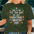 Too Hot Ugly Christmas Sweaters Xmas Family Women T-shirt Gifts for Her