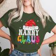 Nanny Claus Xmas Family Matching Grandma Christmas Women T-shirt Gifts for Her